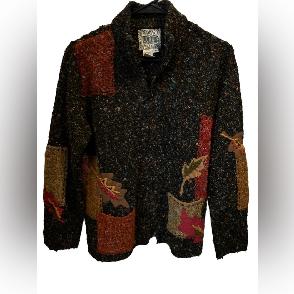 CURIO New‎ York Zip Up Knit Cardigan medium